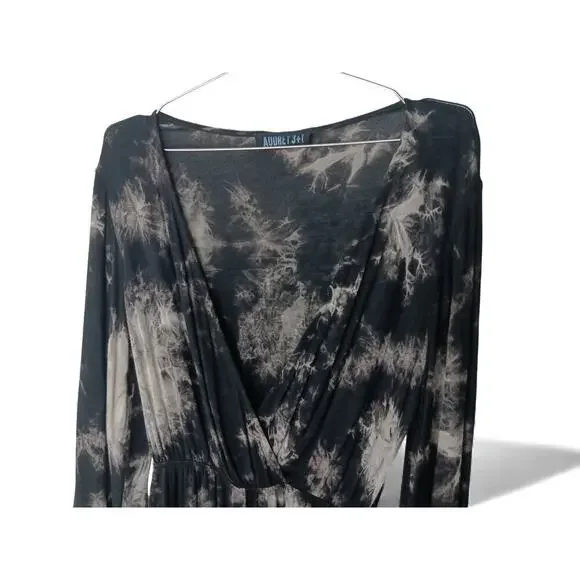 Audrey 3+1 Tie Dye Romper Elastic Waist Soft Stretchy Long Sleeve M-L - Picture 6 of 12